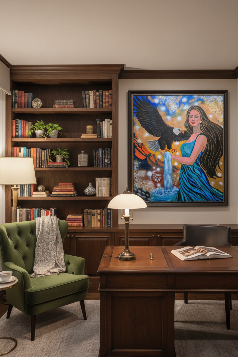 Never Give Up – Portrait Room View